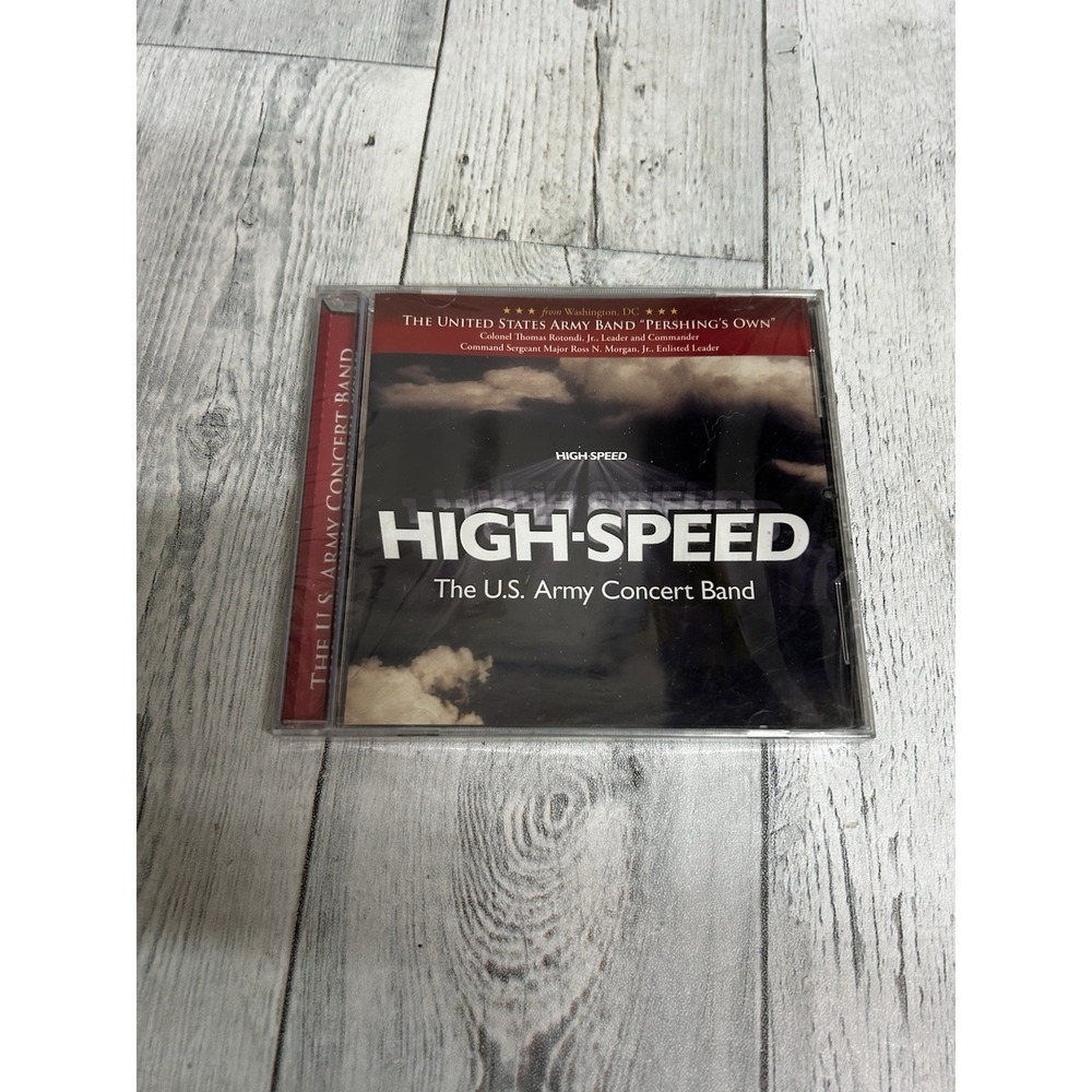 The U.S. Army Concert Band HIGH-SPEED Jazz Pop CD Washington DC Rare USA SEALED